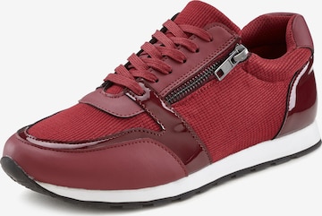 LASCANA Sneakers in Red: front