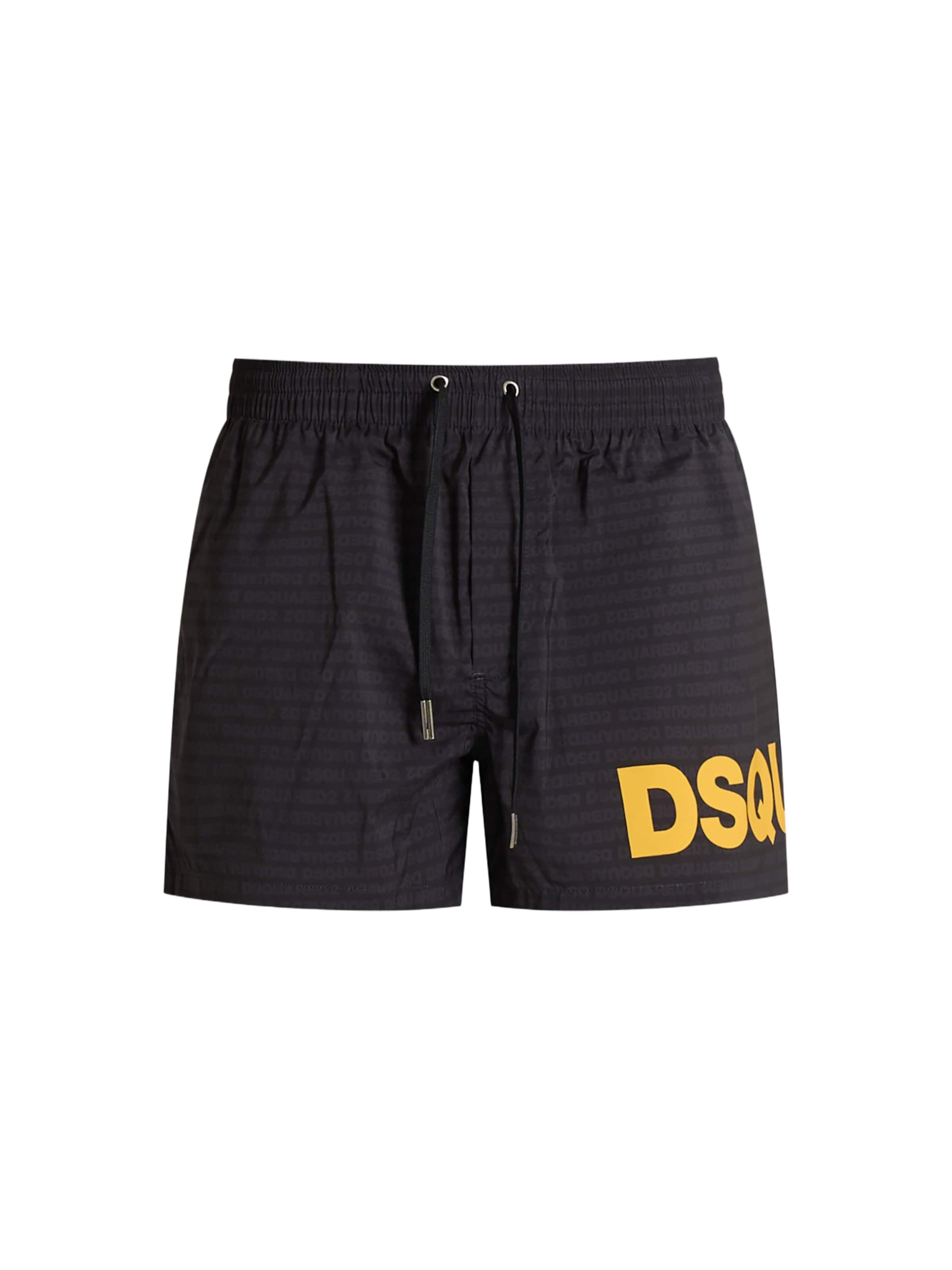 Pantaloncini da bagno di DSQUARED2 in giallo: frontale
