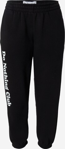 On Vacation Club Tapered Pants 'Do Nothing Club' in Black: front