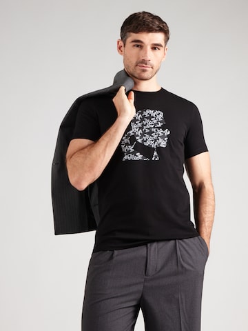 Karl Lagerfeld Póló - fekete: elől