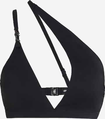 Karl Lagerfeld Triangel Bikinitopp i svart: forside