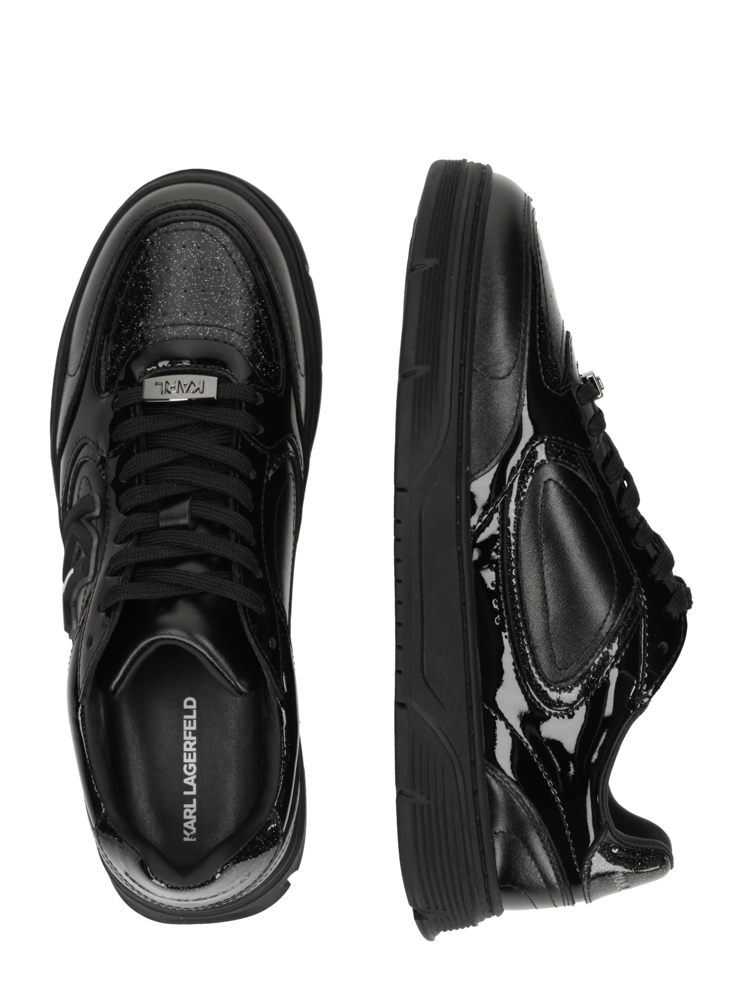 Karl Lagerfeld Nizke superge | črna barva