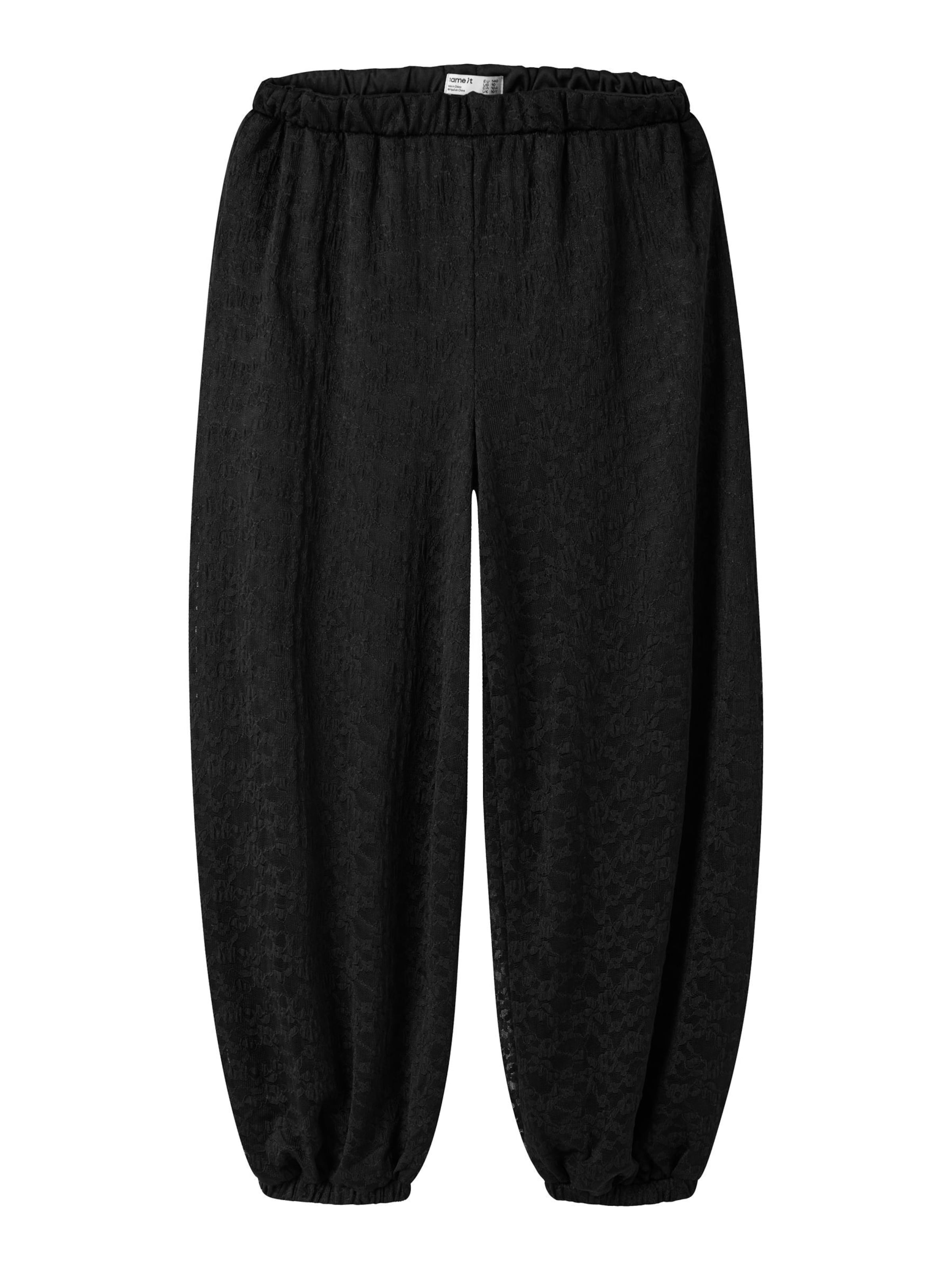 NAME IT Tønde Bukser i sort: forside