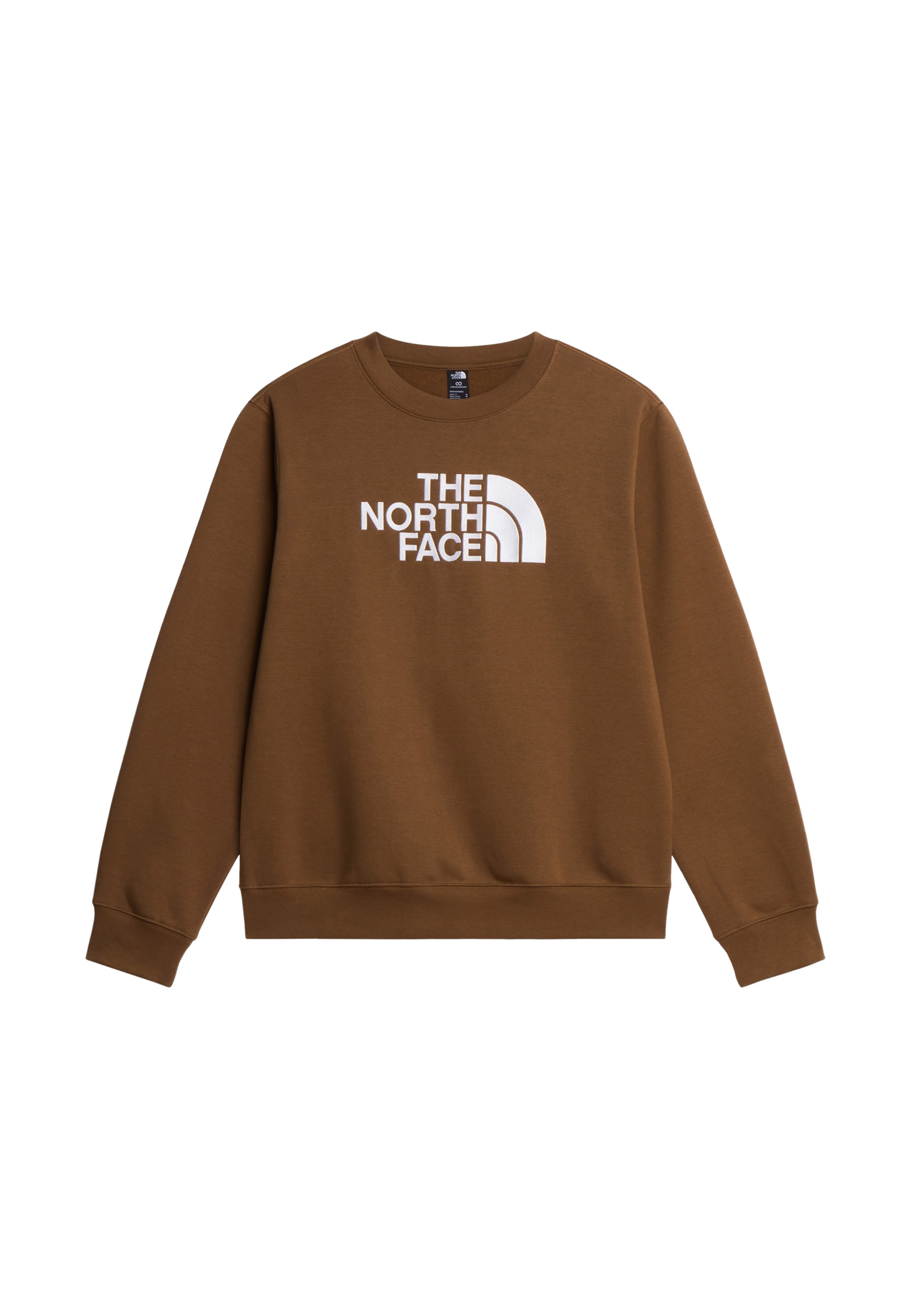 THE NORTH FACE Sweat-shirt 'ESSENTIAL' en XS en marron / blanc, Vue avec produit