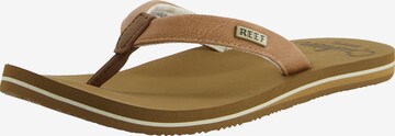 REEF T-Bar Sandals 'Cushion Sands' in Beige: front