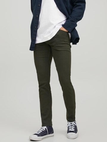 JACK & JONES Slimfit Jeans 'Glenn' in Groen: voorkant