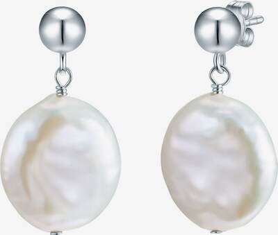 Valero Pearls Ohrringe in silber / perlweiß, Produktansicht
