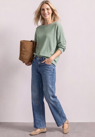STREET ONE Dolman Pullover mit Boat Neck in Grün
