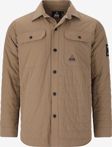 SOS Performance Jacket 'Jackson' in Brown: front