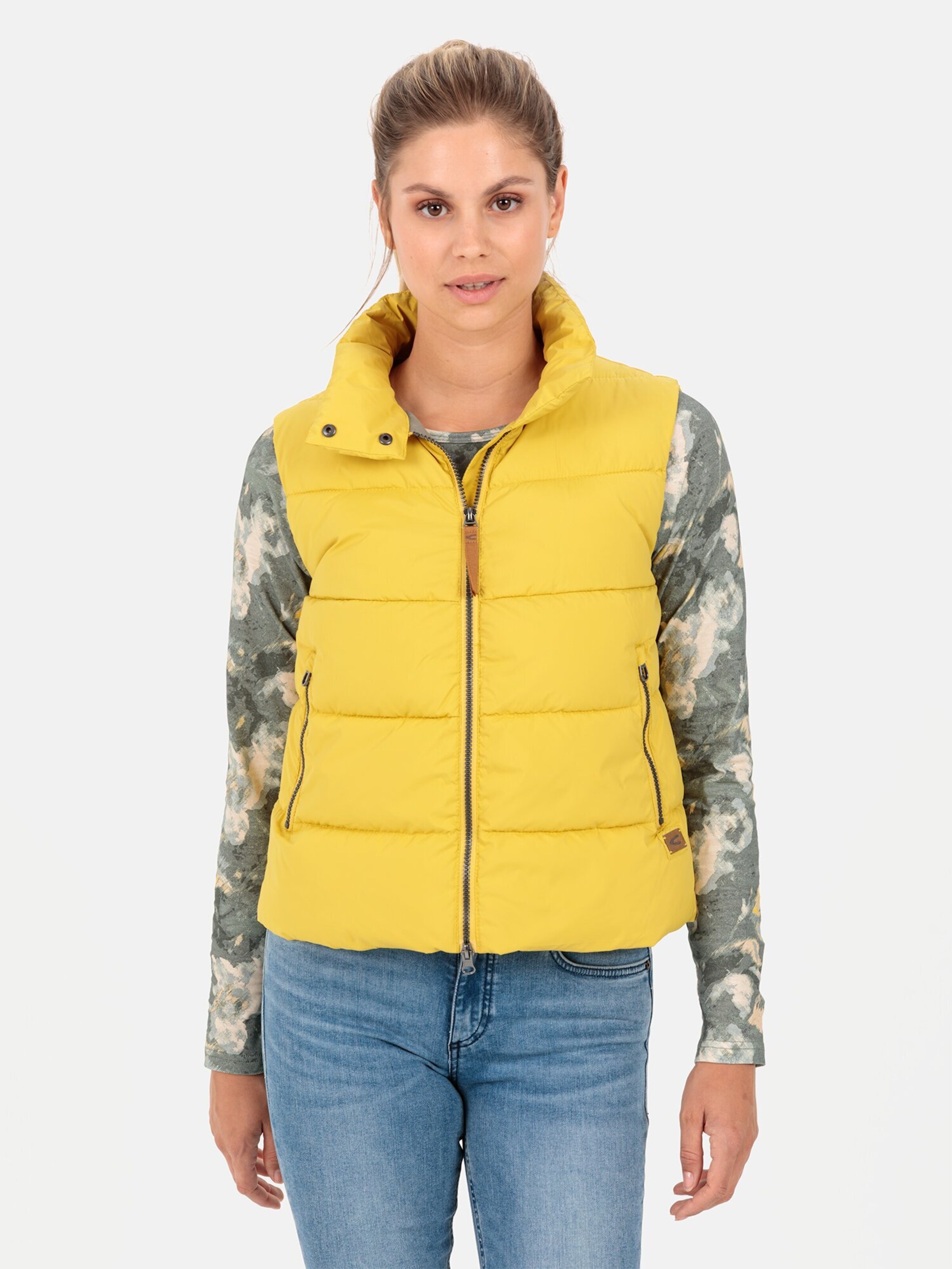Ladies yellow shop vest