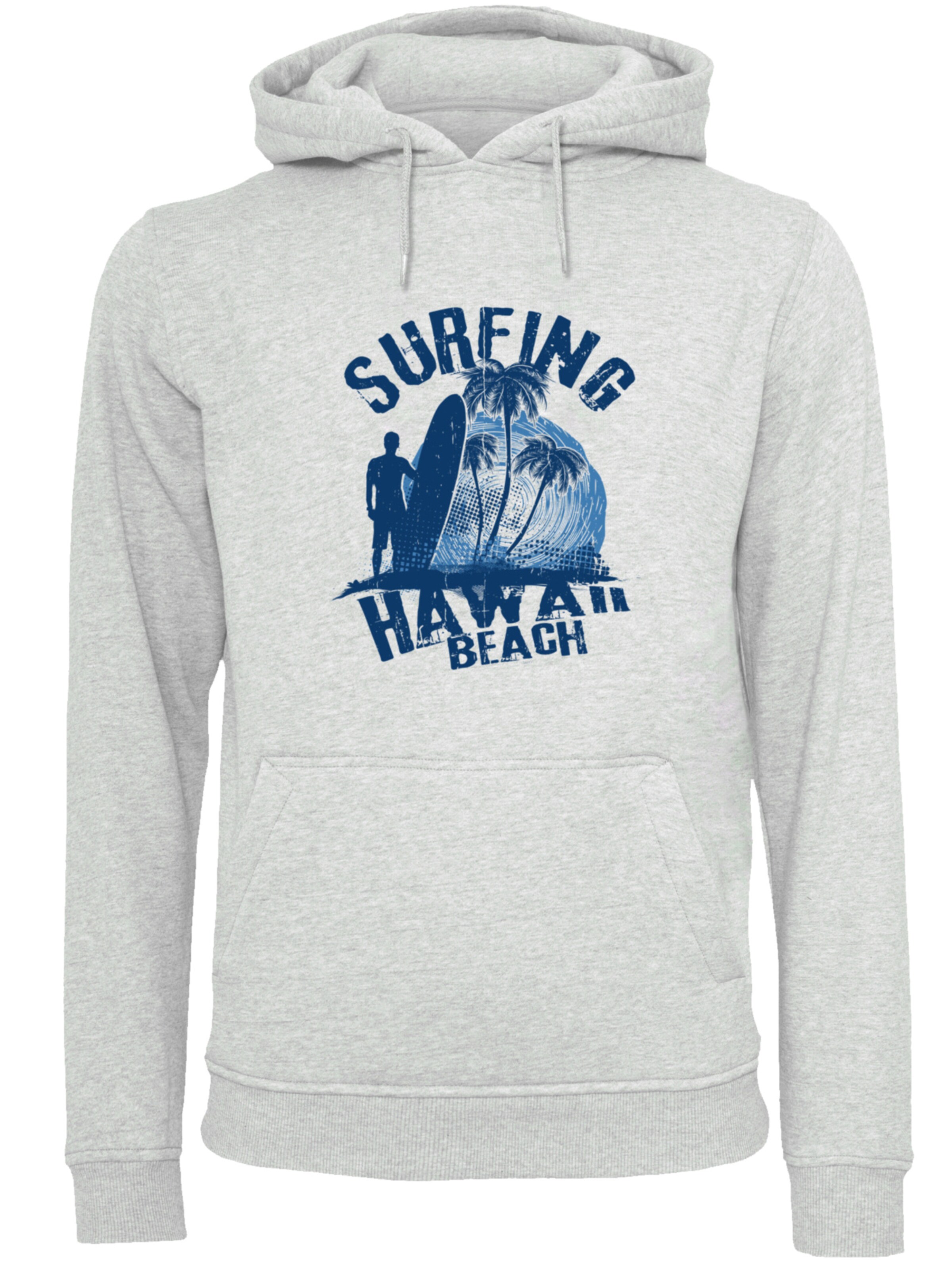 Sweat-shirt 'Hawaii Surf Beach Summer' F4NT4STIC en gris : devant