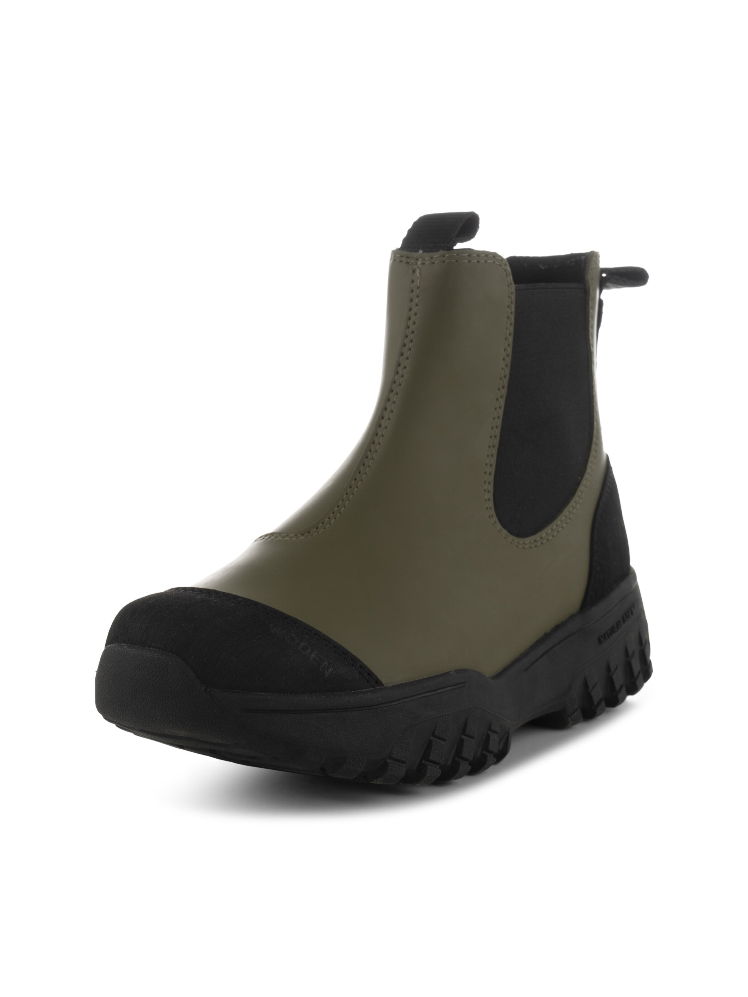 WODEN Chelsea Boots 'Magda' i grøn: forside