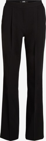 Karl Lagerfeld Loose fit Trousers with creases in Black: front