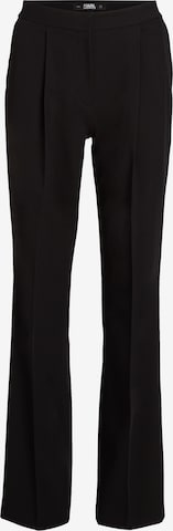 Karl Lagerfeld Loose fit Pleated Pants in Black: front