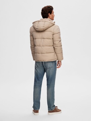 SELECTED HOMME Winterjas in Beige