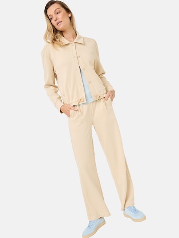 Tamaris Sweatvest in Beige: voorkant