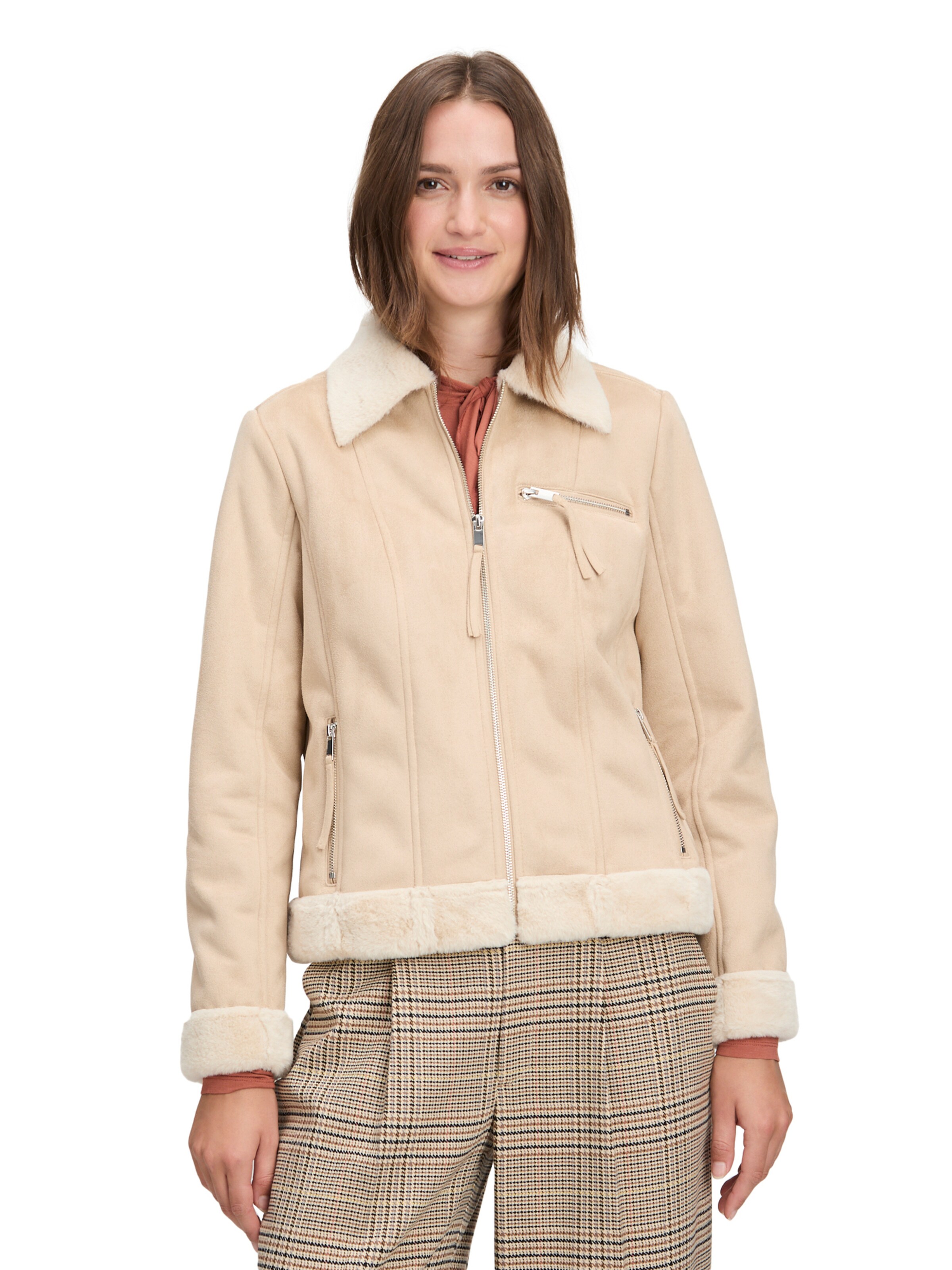 Cartoon Jacke in Beige: Vorderseite