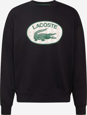 LACOSTE Sweatshirt i sort: forside