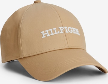 TOMMY HILFIGER Cap in Beige: front