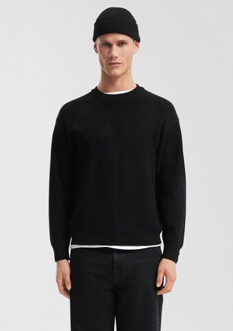 QS Pullover in Schwarz: Vorderseite