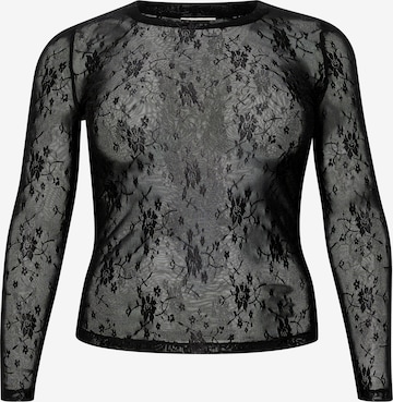 KAFFE CURVE Shirt 'Nikoline'' in Black: front