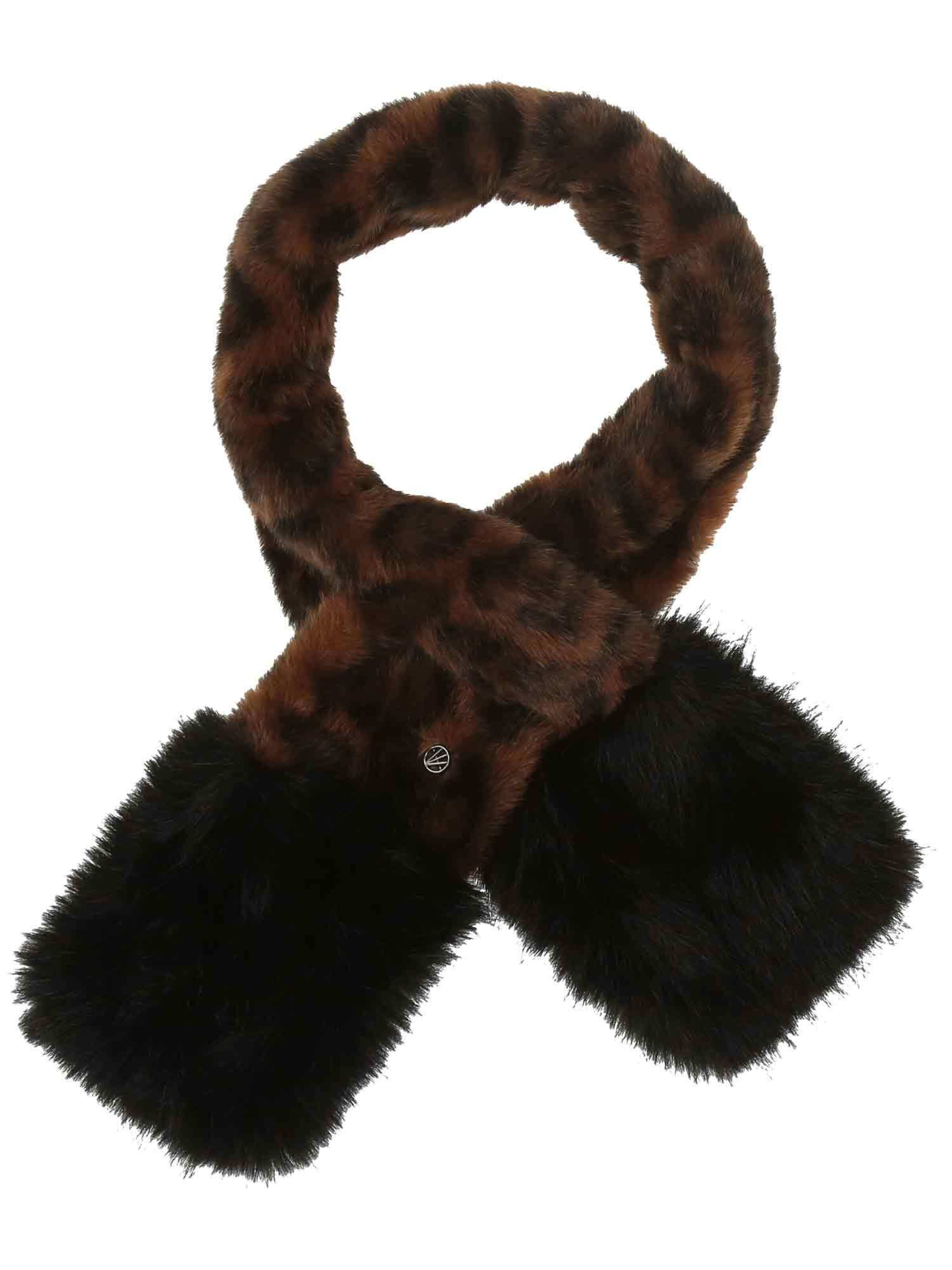 LOEVENICH Schal in Schwarz: Vorderseite