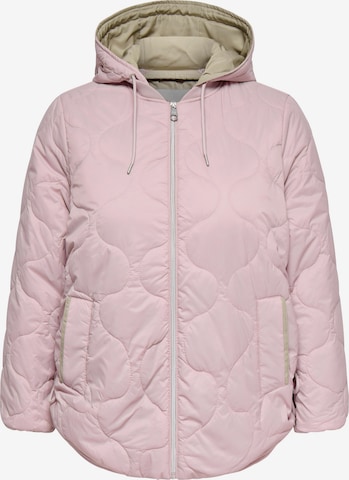 purpurinė ONLY Carmakoma Demisezoninė striukė 'CARMIKI': priekis