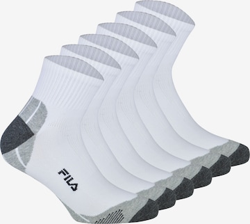 FILA Athletic Socks in White: front