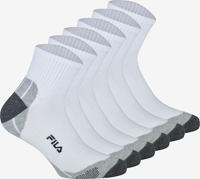 FILA Chaussettes de sport en gris / noir / blanc, Vue avec produit