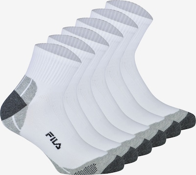 FILA Sportsocken in 35-38 in grau / schwarz / weiß, Produktansicht