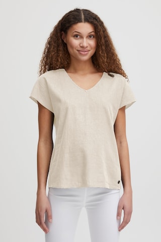 Oxmo Blouse 'Oxsabine' in Beige: voorkant