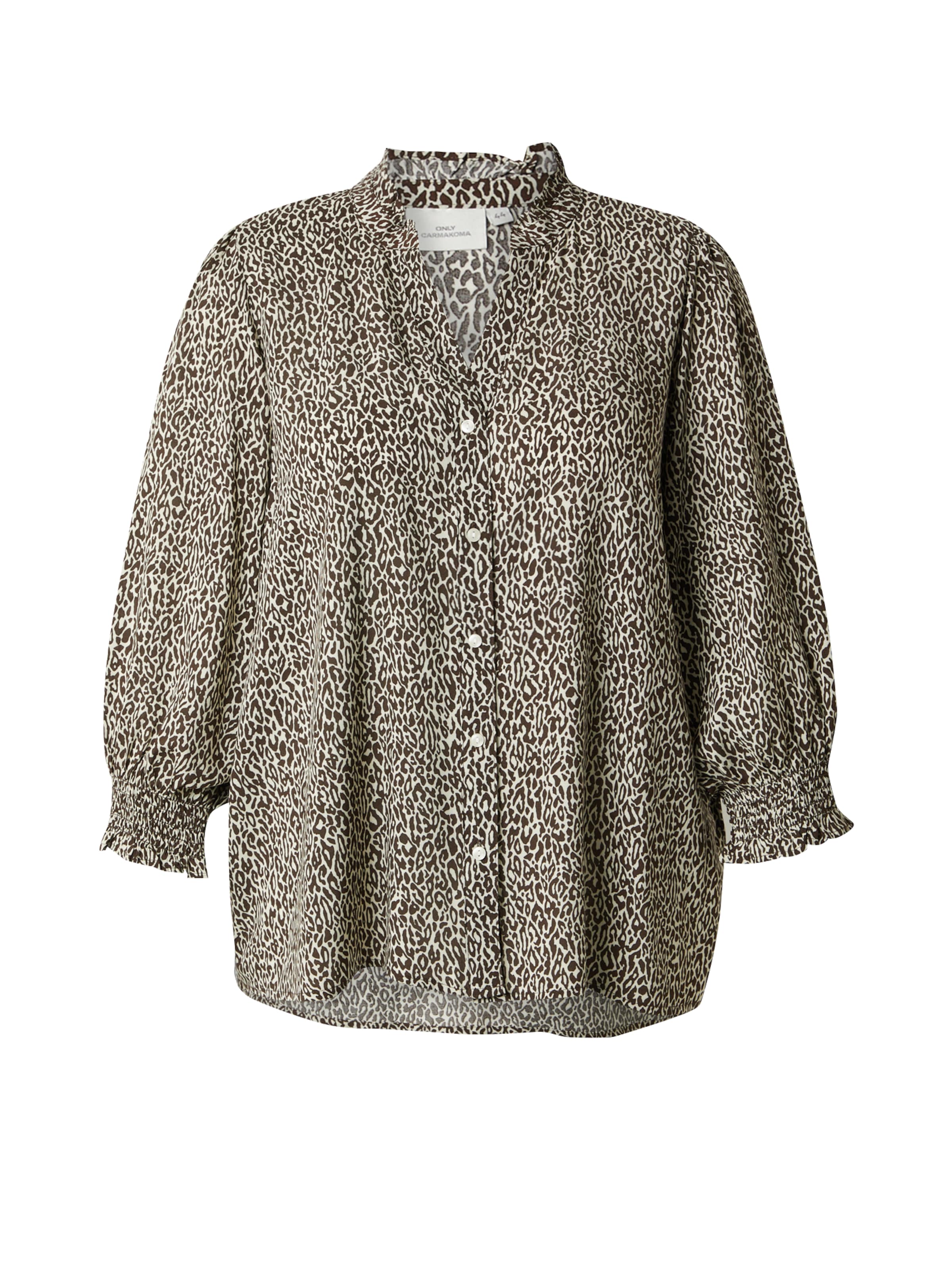 ONLY Carmakoma Bluse 'CARRAYA' in Braun: Vorderseite