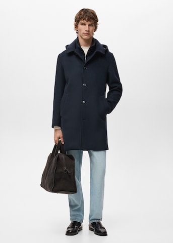 MANGO MAN Mantel 'Riley' in Blau