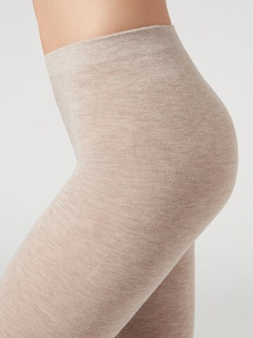 CALZEDONIA Tights 'thermo' in Beige: front