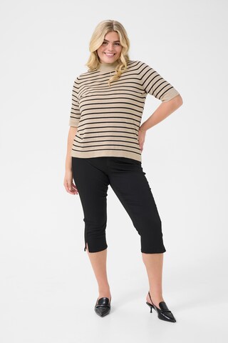 KAFFE CURVE Sveter 'Lizzy' - Béžová