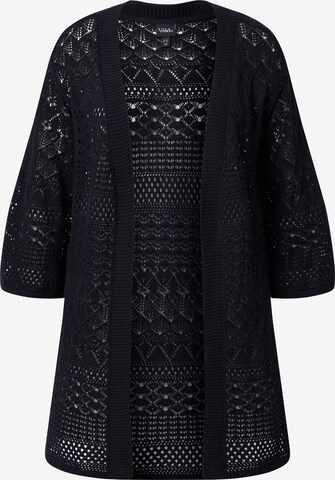 Ulla Popken Strickjacke in Schwarz: Vorderseite