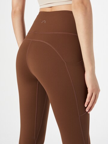 Varley Skinny Workout Pants 'Let's Go 2.0' in Brown