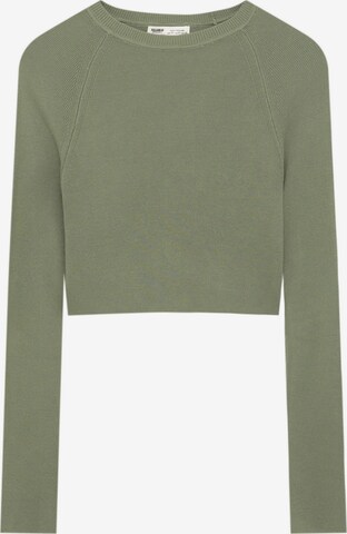 Pull&Bear Sweater in Green: front