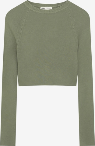 Pull&Bear Sweater in Green: front