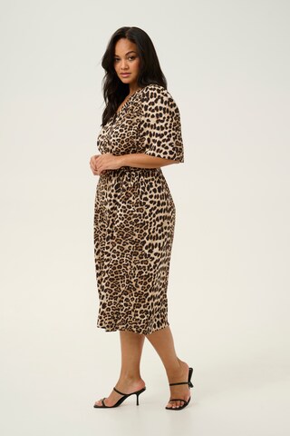 KAFFE CURVE Shirt dress 'Arinay' in Beige
