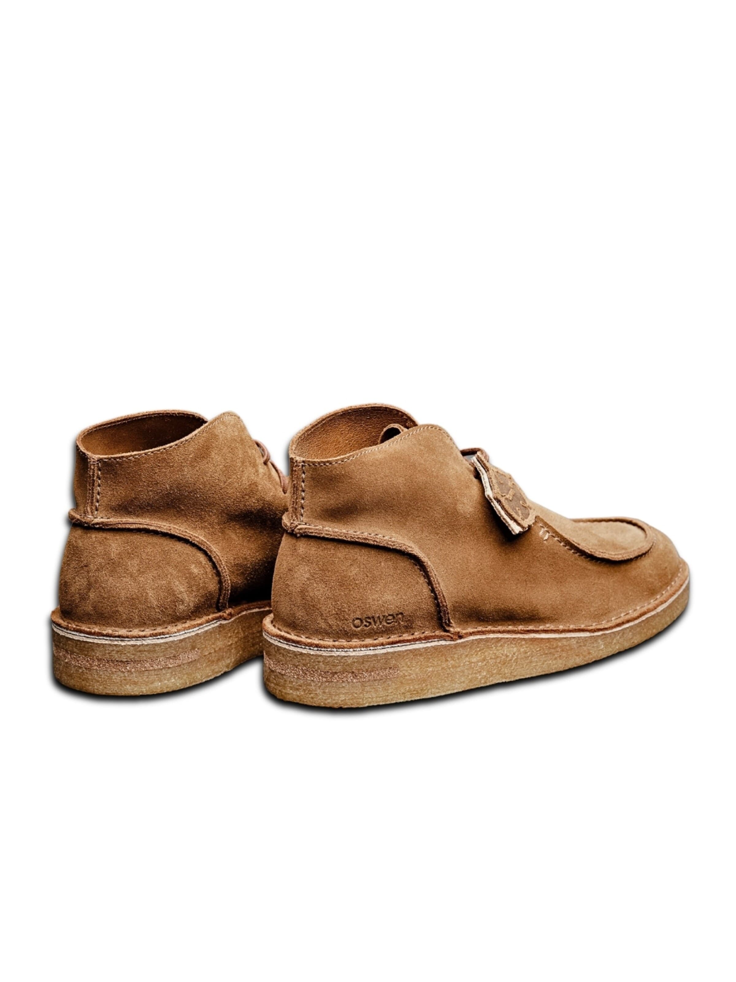 oswen Lace-up boot 'Ewaldi Suede Boot' in Brown