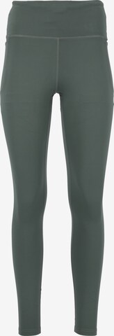 ENDURANCE Skinny Workout Pants 'Leager' in Green: front