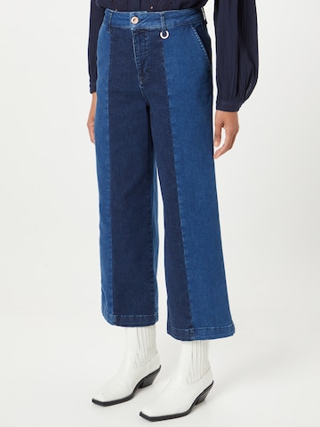 PULZ Jeans Wide leg Jeans in Blauw: voorkant