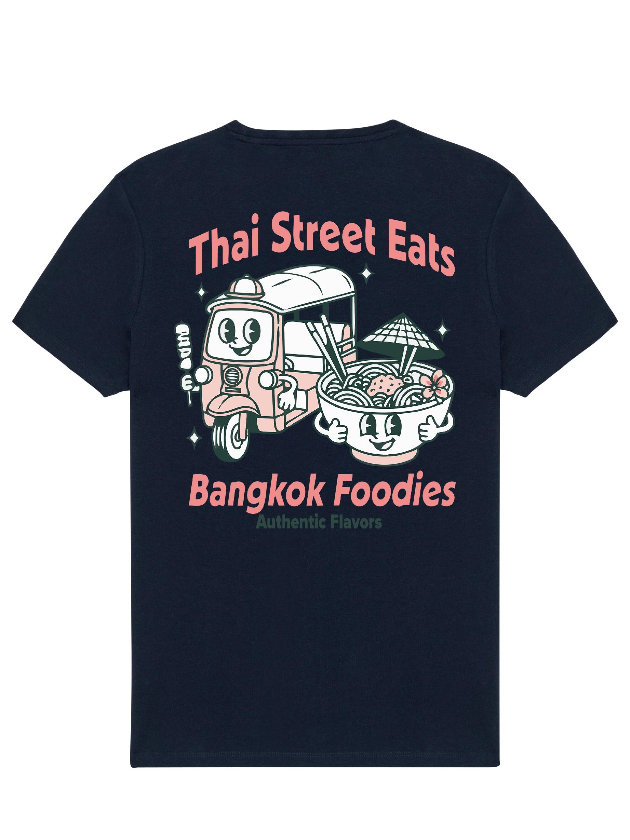 RoamLikeSummer Shirt 'Thai Streets Eats' in Blue