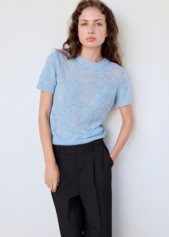 MANGO Trui 'LOUISE' in Blauw: voorkant