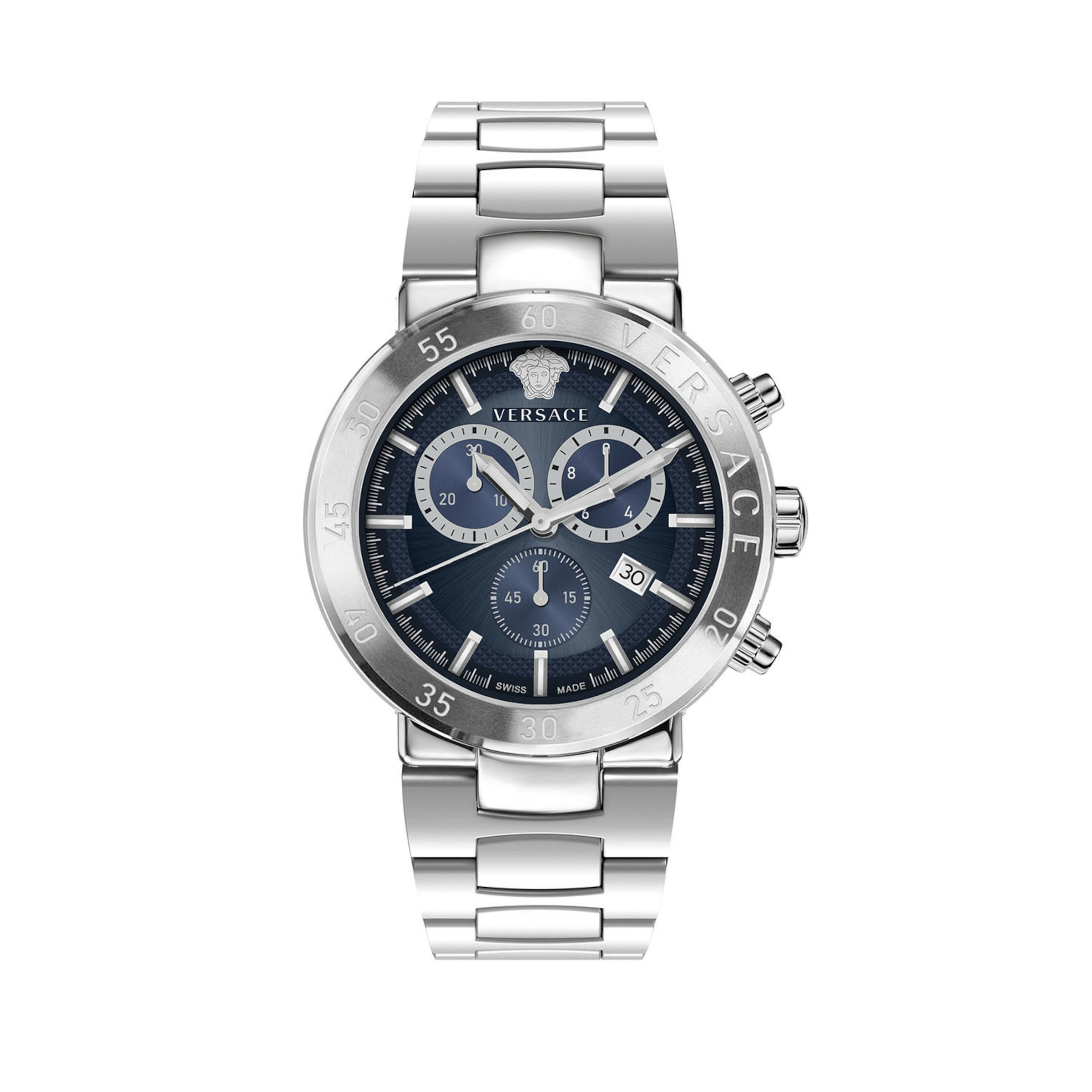 VERSACE Analoguhr in Silber: Vorderseite