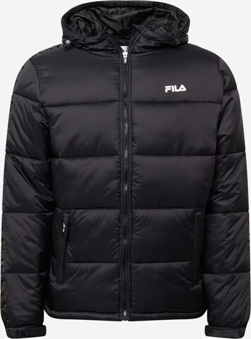 FILA Winter Jacket 'Nalu' in Black: front