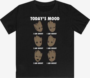 F4NT4STIC Shirt 'Groot's Today's Mood' in Zwart
