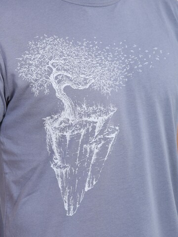 Life-Tree Shirt 'Fairwear Bambus Maple Island' in Purple