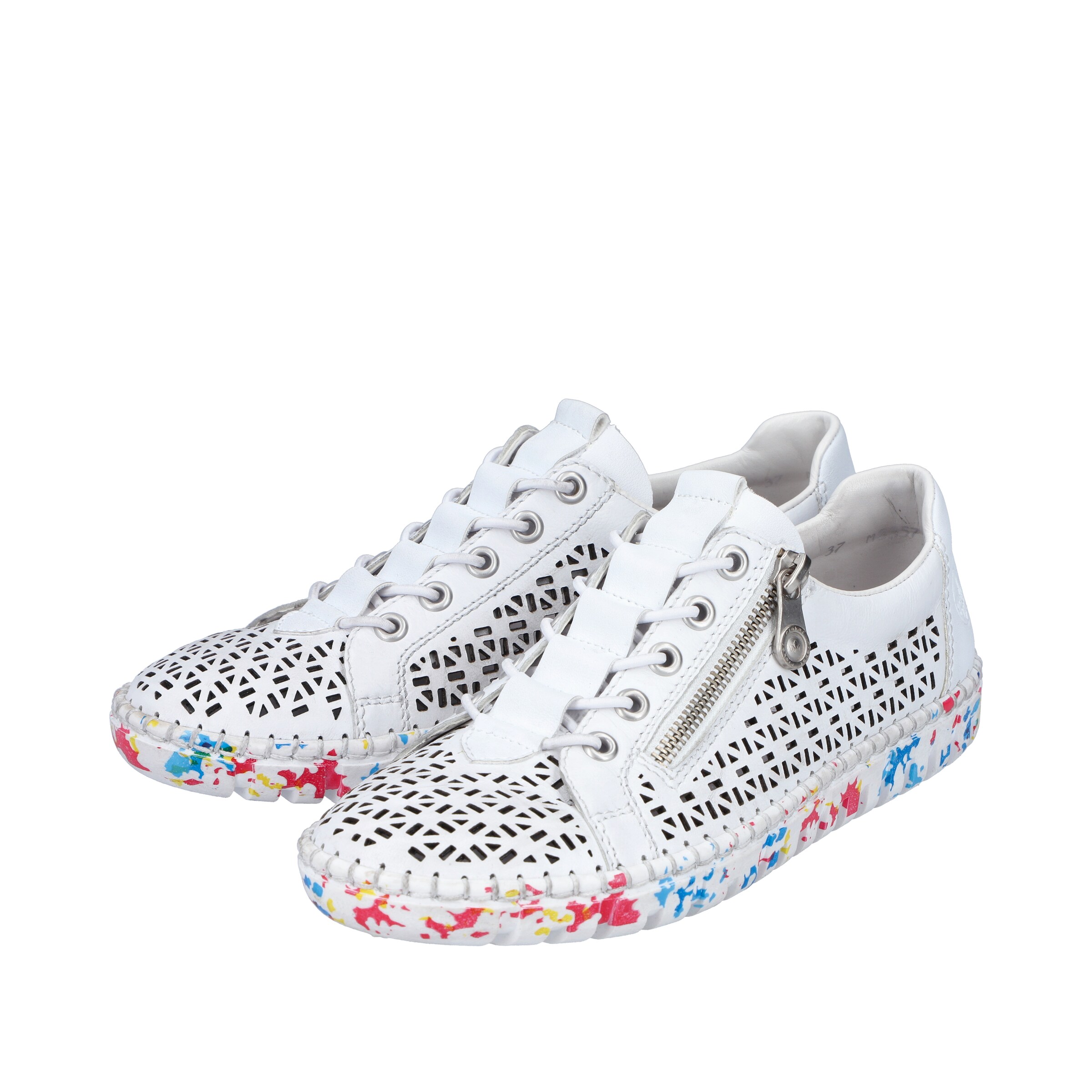 Rieker Platform trainers in White